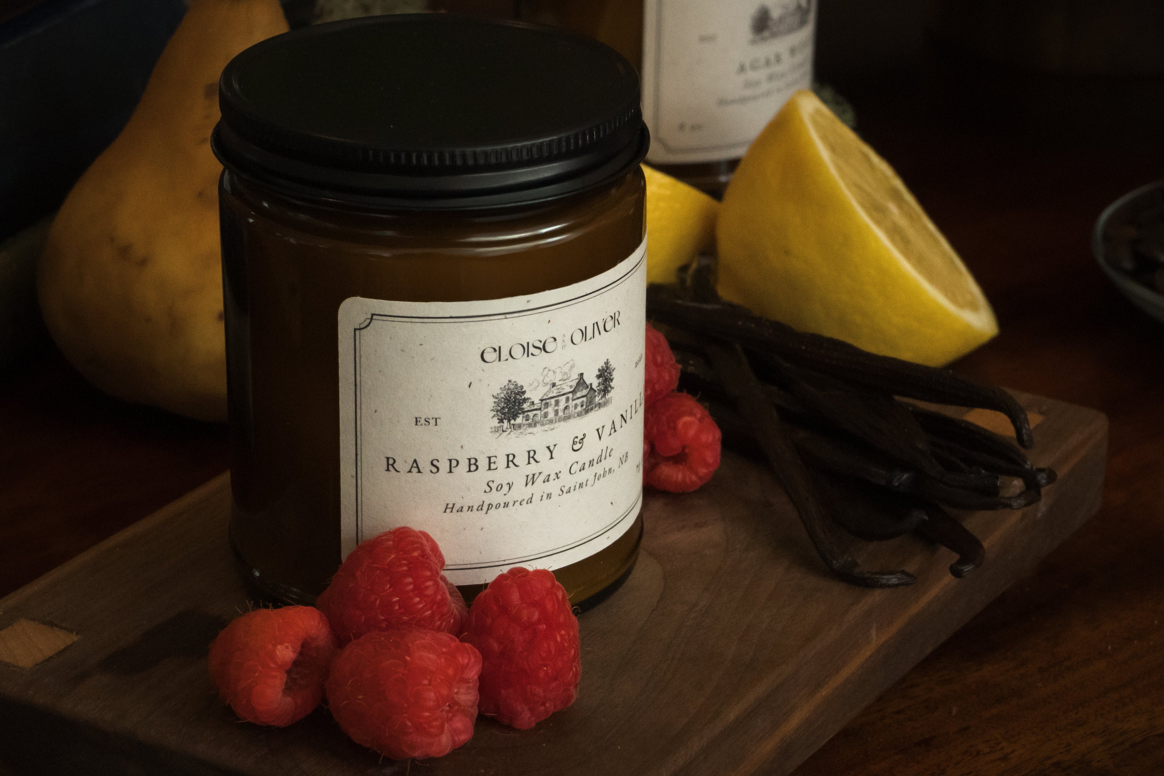 8oz Raspberry and Vanilla Candle