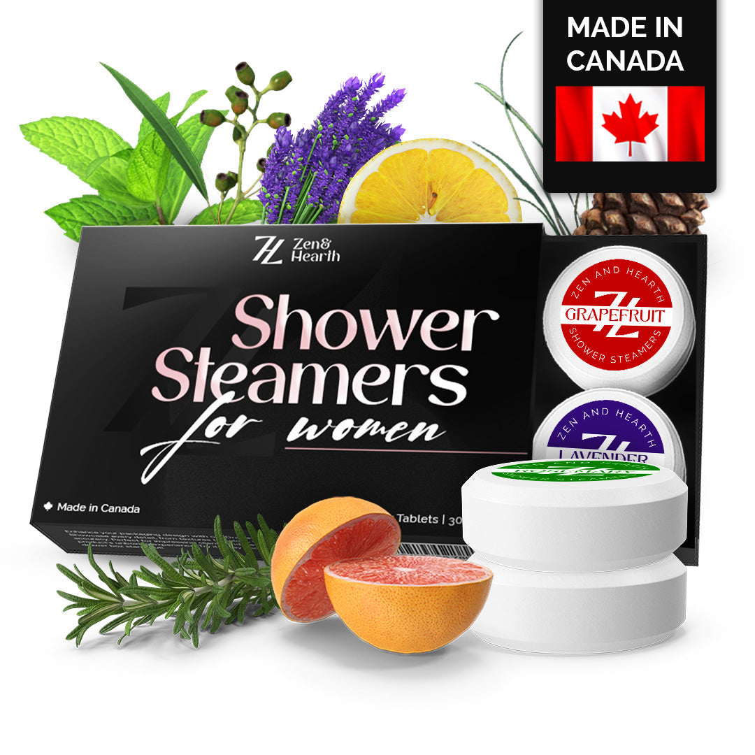 Zen & Hearth Shower Steamers for Women – 6 Pack Gift Set | Natural Aromatherapy Shower Bombs | Self-Care, Relaxation, Stocking Stuffers, Birthday Gifts