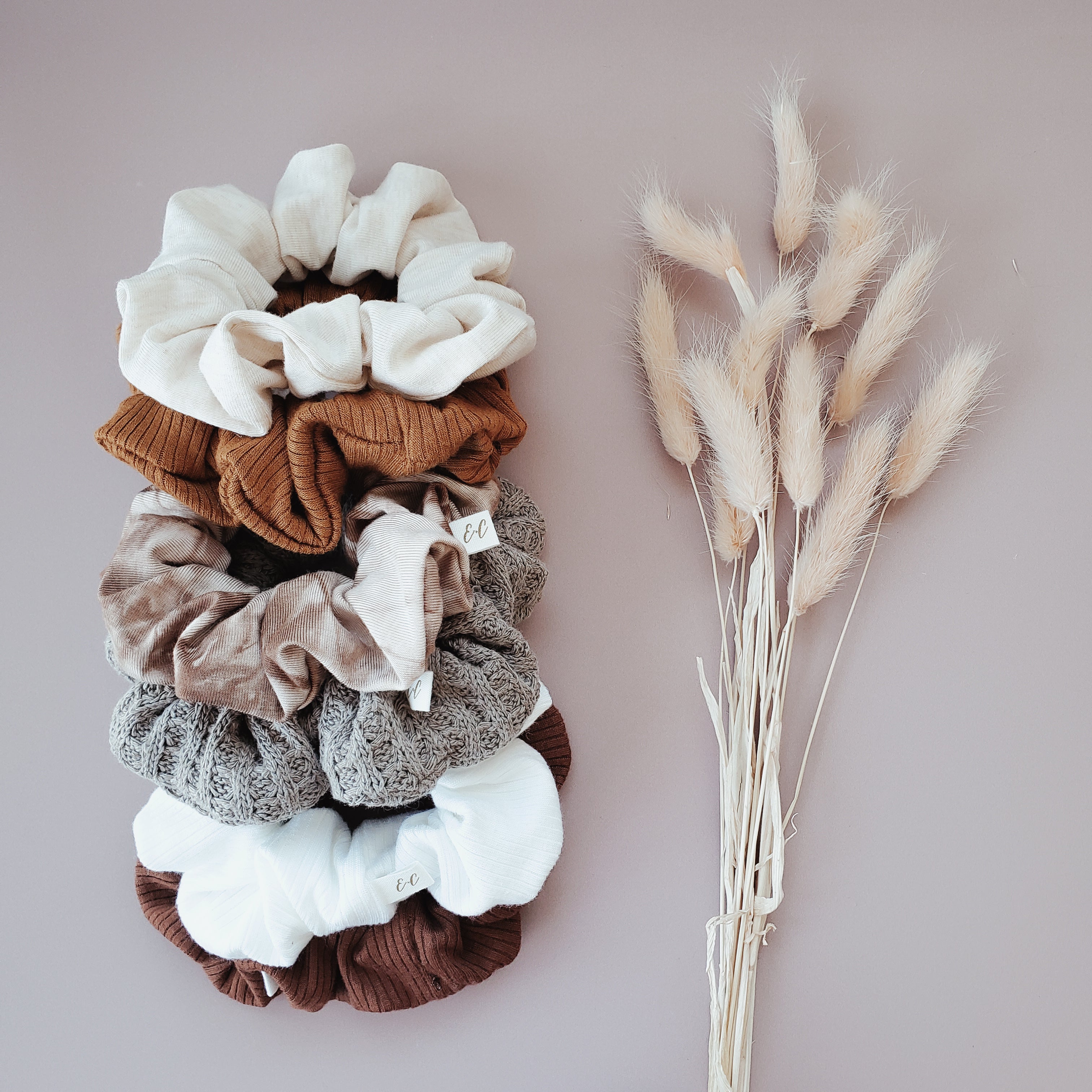 Ribbed Modal Scrunchie | Caramel