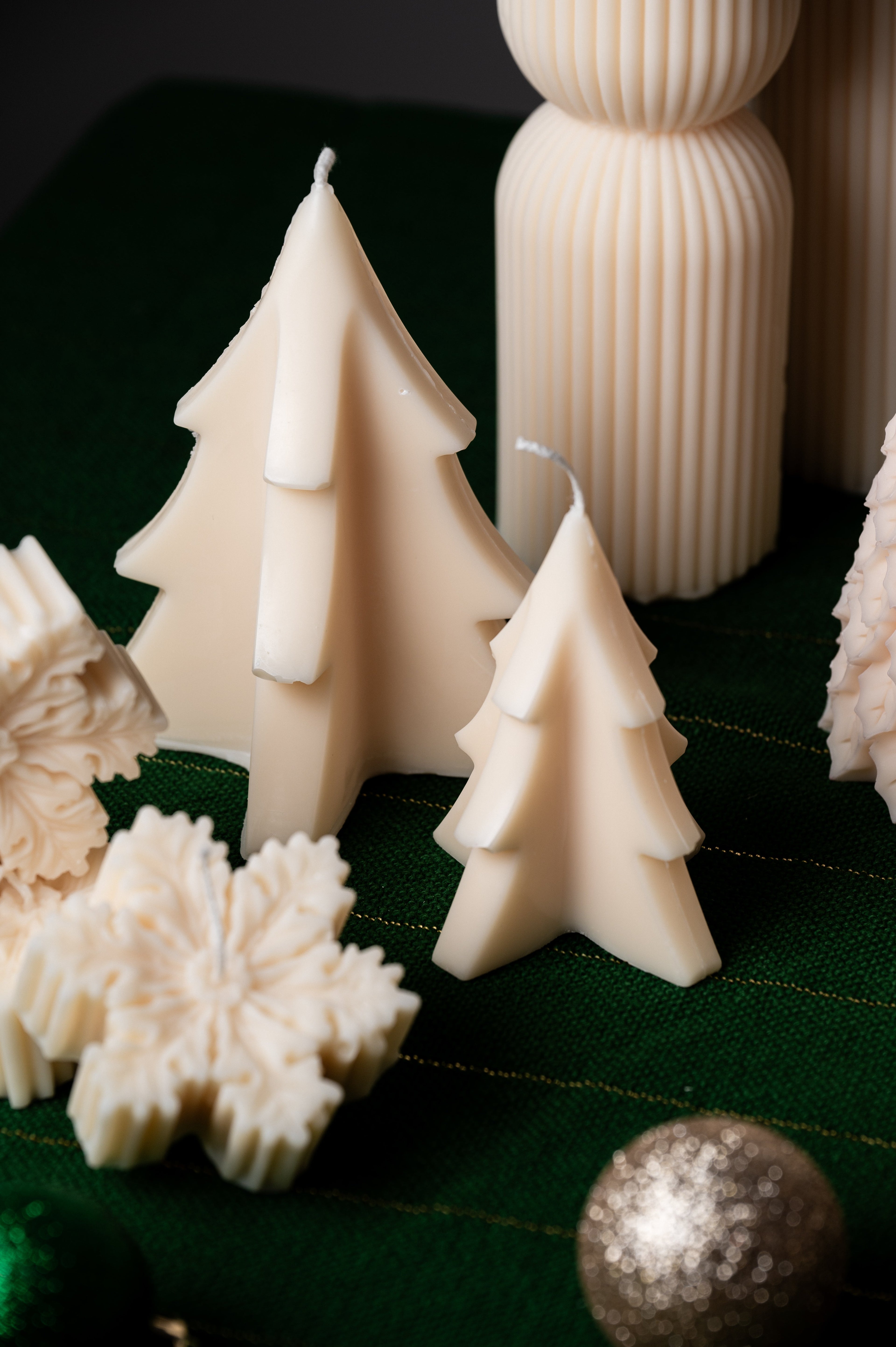 Snowflake Christmas Candle