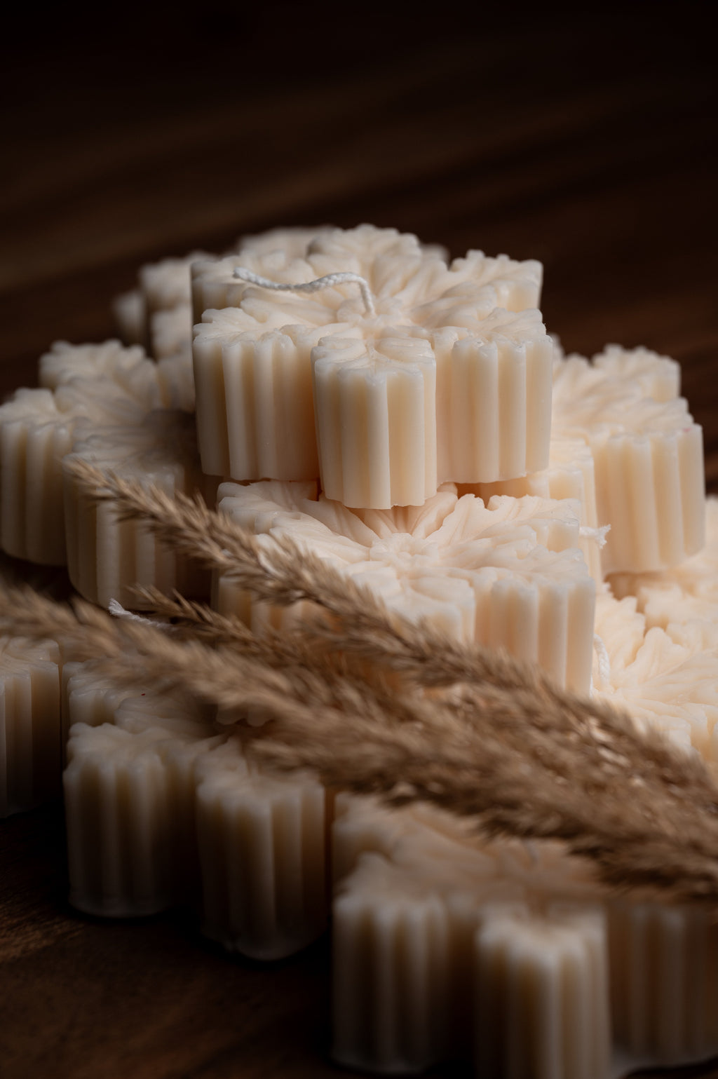 Snowflake Christmas Candle