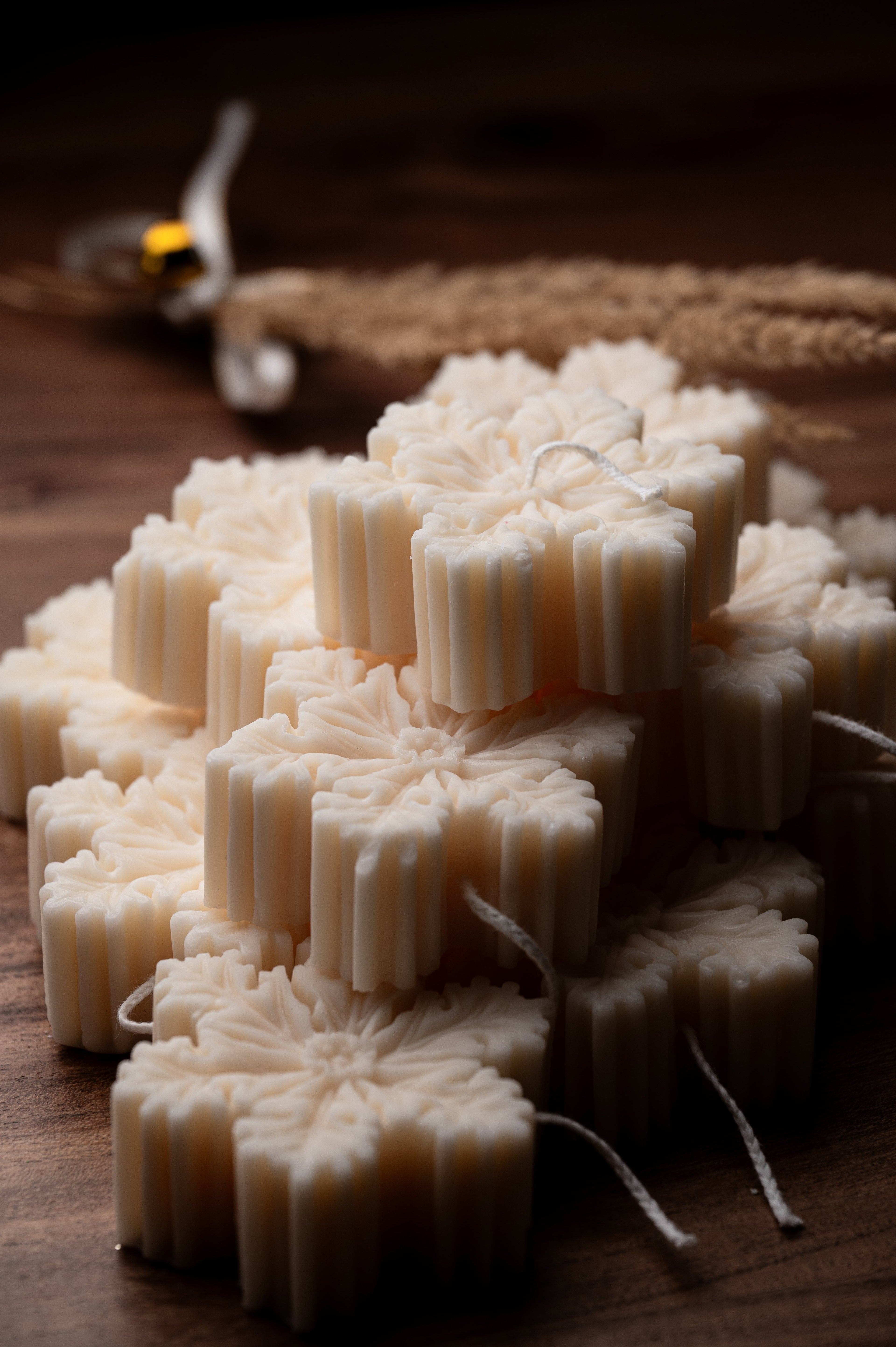 Snowflake Christmas Candle