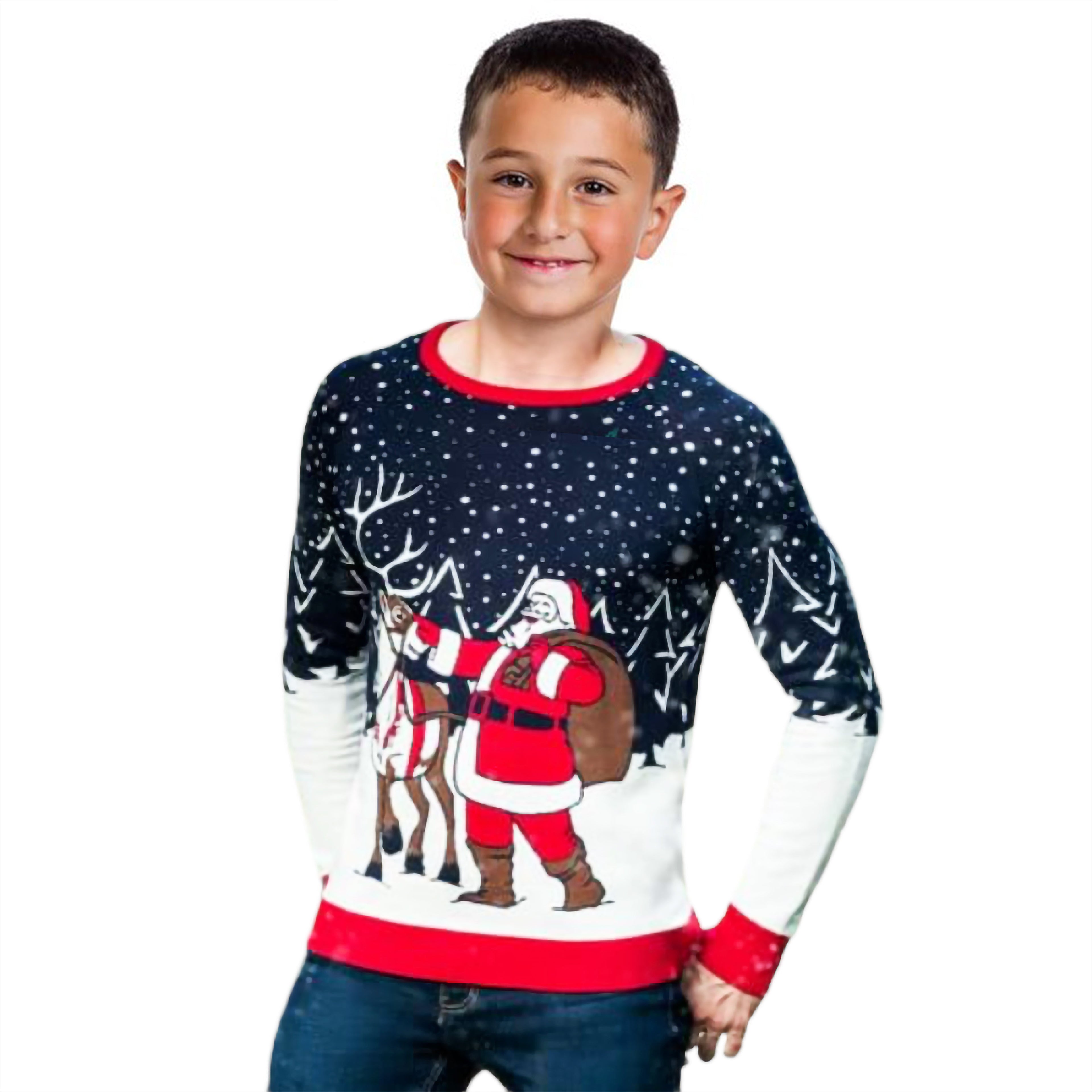 Santa And Reindeer  Sweater