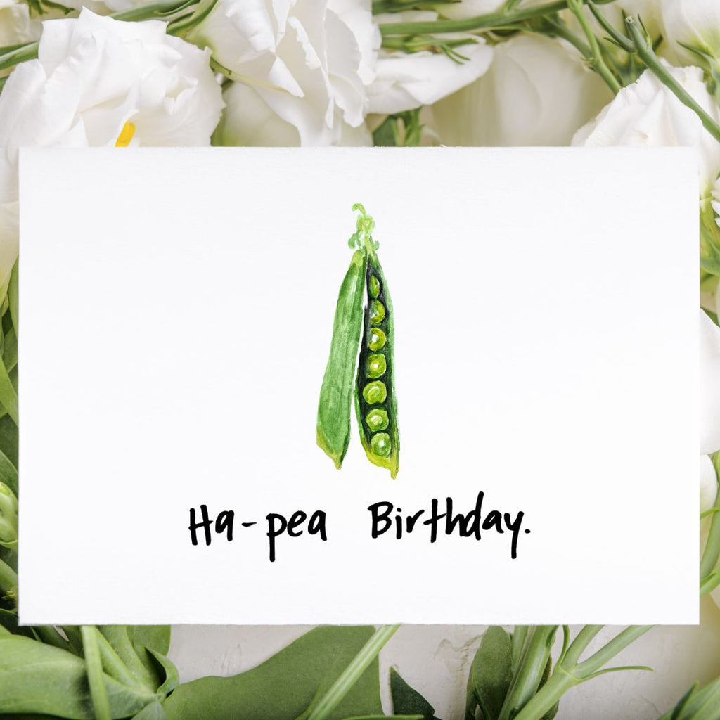 Ha-Pea Birthday | Punny Dad-Joke Greeting Card