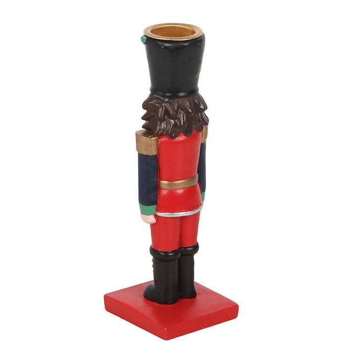 Nutcracker Christmas Taper Candle Holder