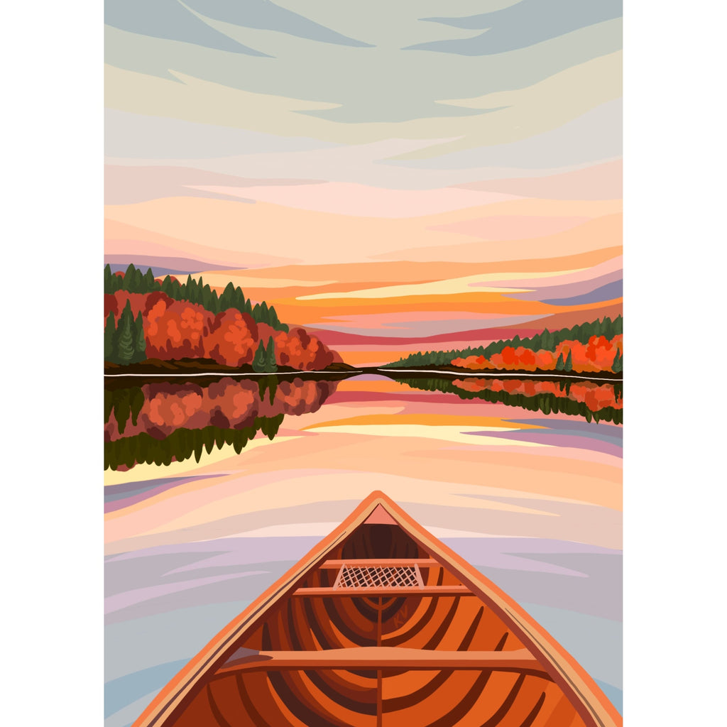 Canoeing at Dawn | 500-Piece Puzzle for Adults | Designed in Canada by Kelsey Voss