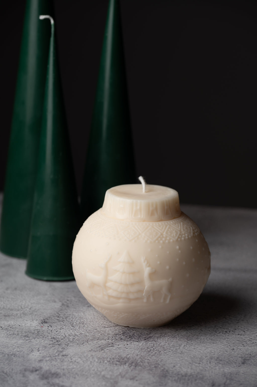 Huge - Christmas Spherical Lantern Candle