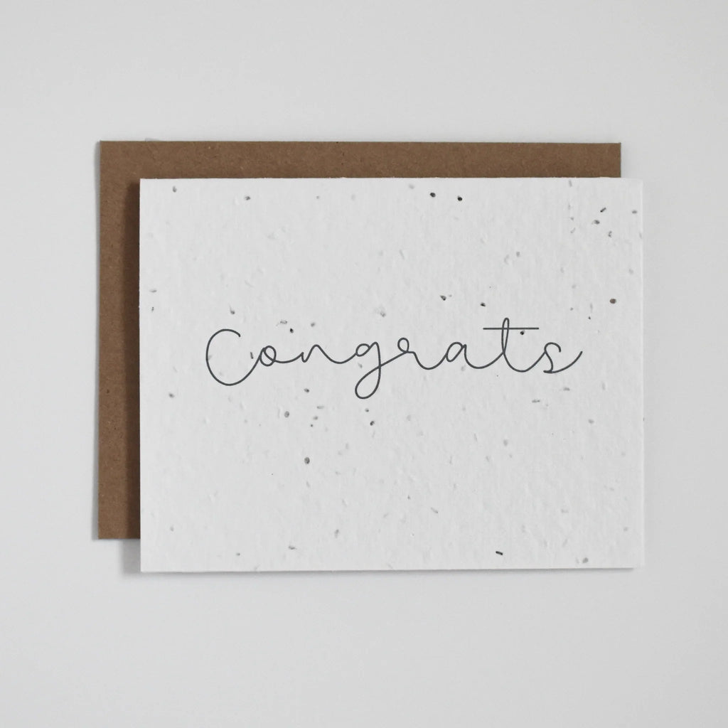 Plantable Greeting Card - Congrats