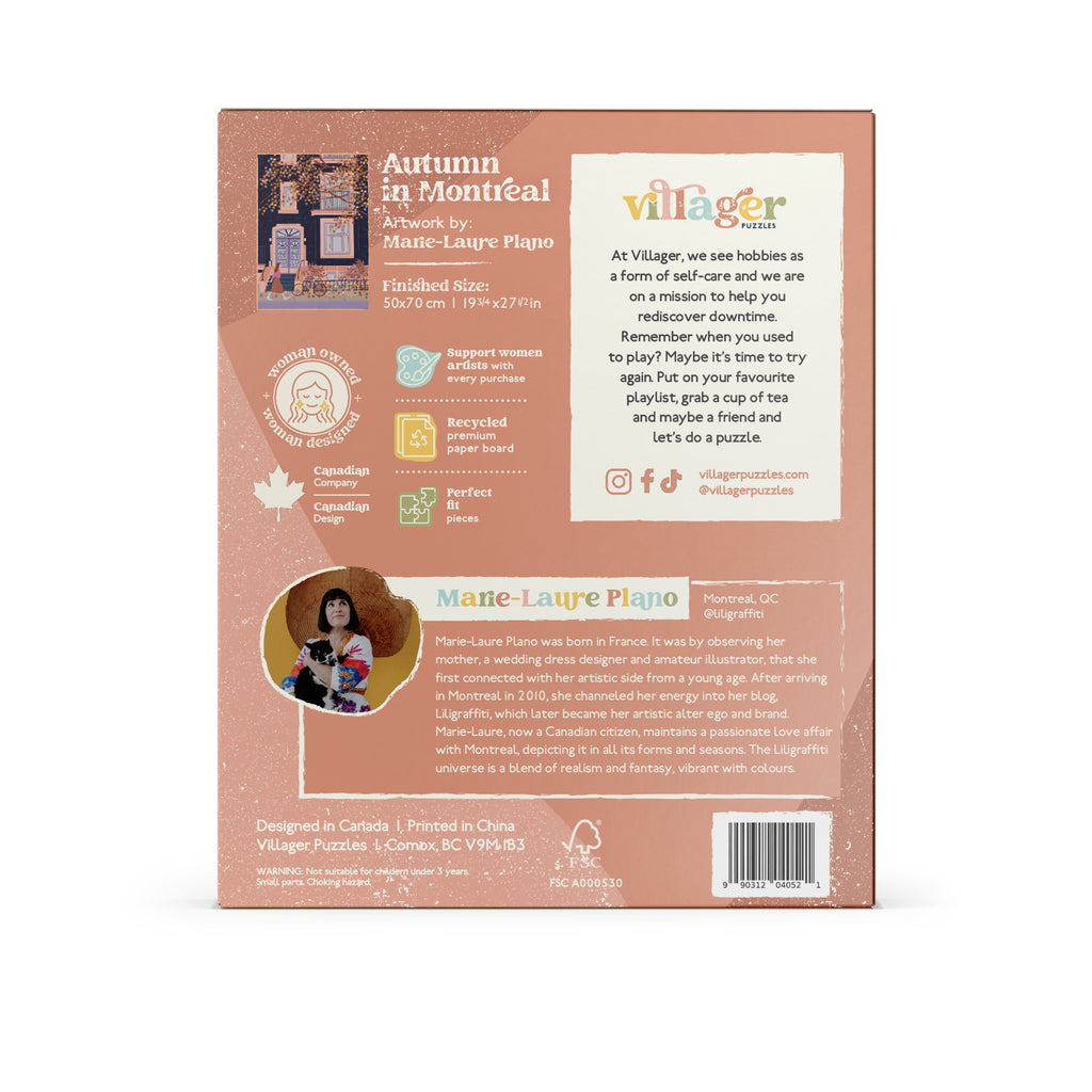 Autumn in Montreal | 1000-Piece Puzzle for Adults | Designed in Canada by Marie-Laure Plano