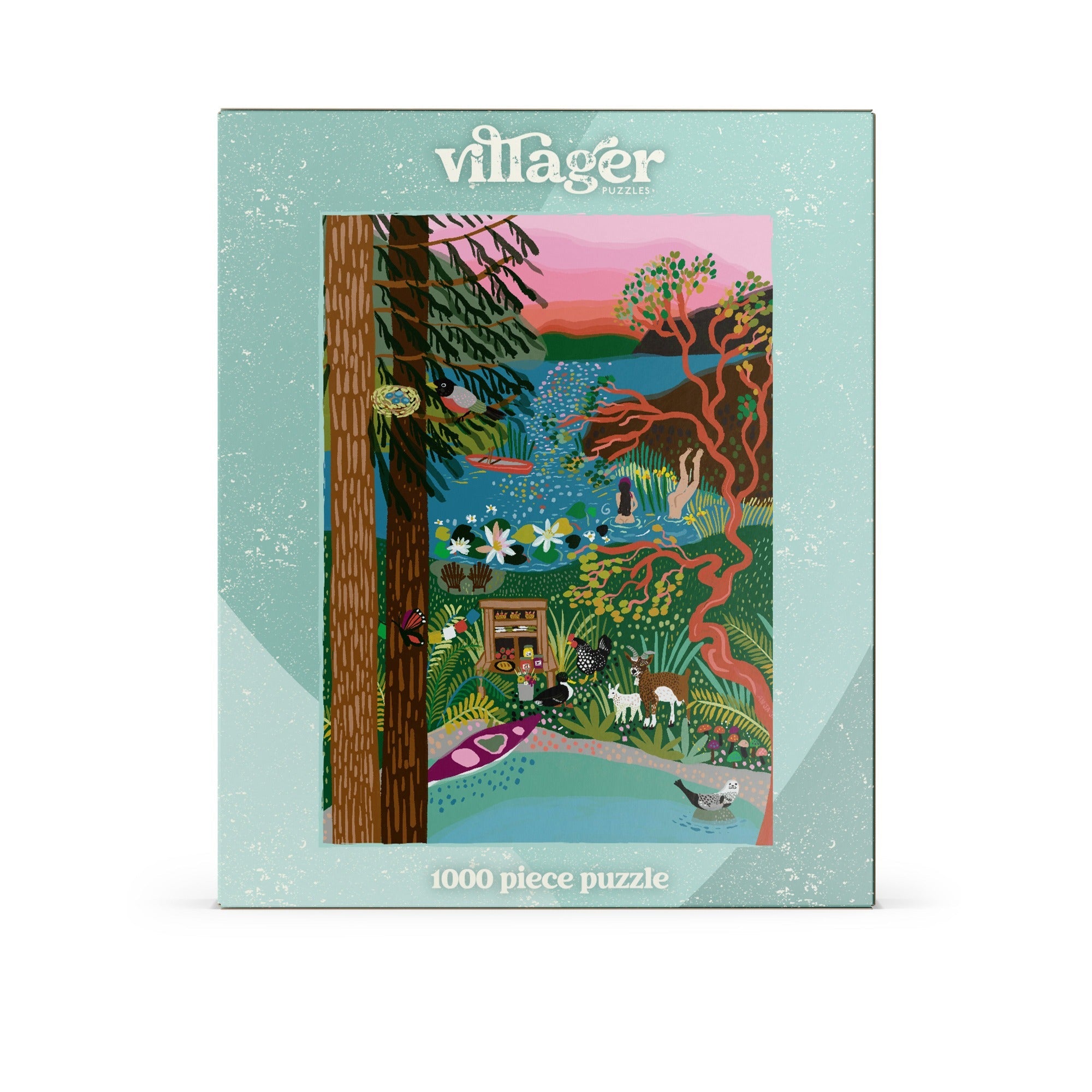 Salt Spring Island Swim | 1000-Piece Puzzle for Adults | Designed in Canada by Anja Jane