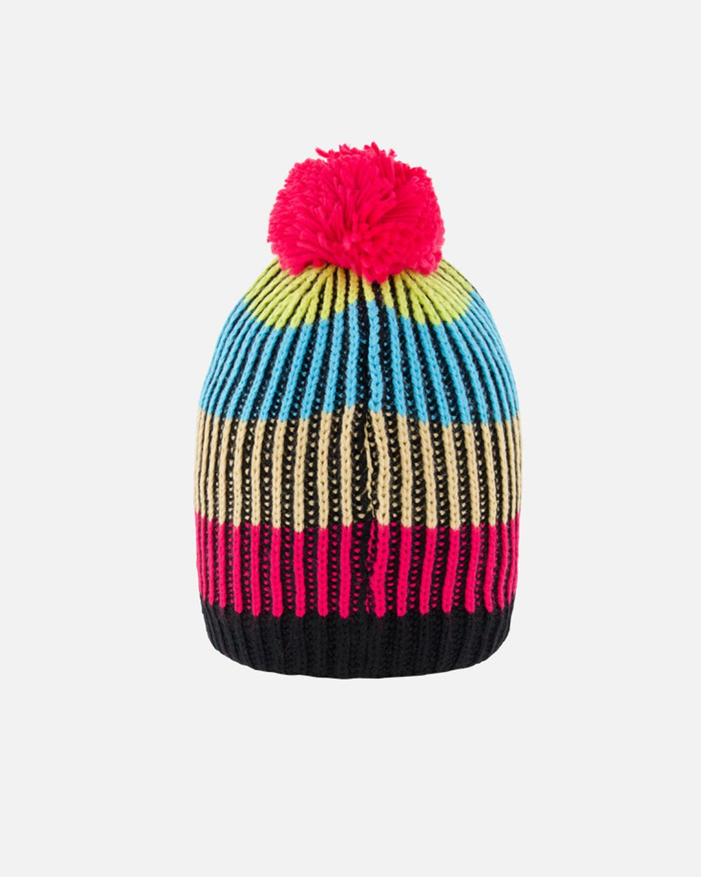 Knitted Winter Hat In Black & Multicolor