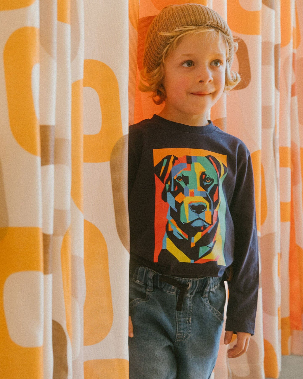 French Terry Jogger Pants Light Blue Denim