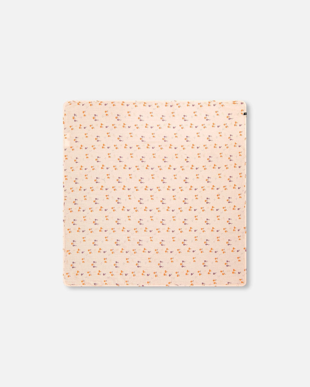 Printed Muslin Blanket Peach With Pears