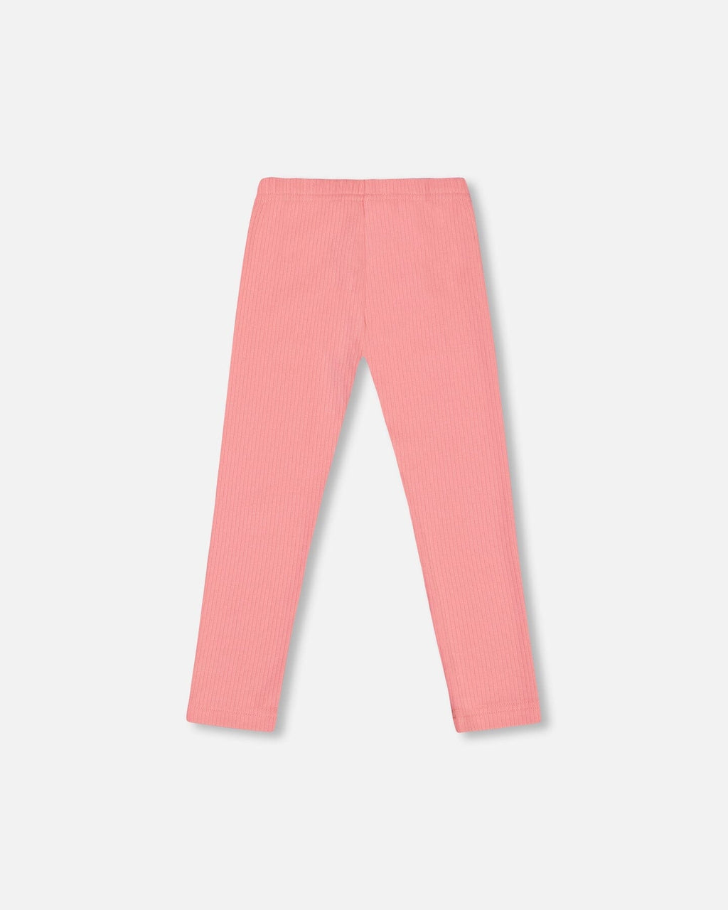 Flat Back Rib Leggings Coral Pink