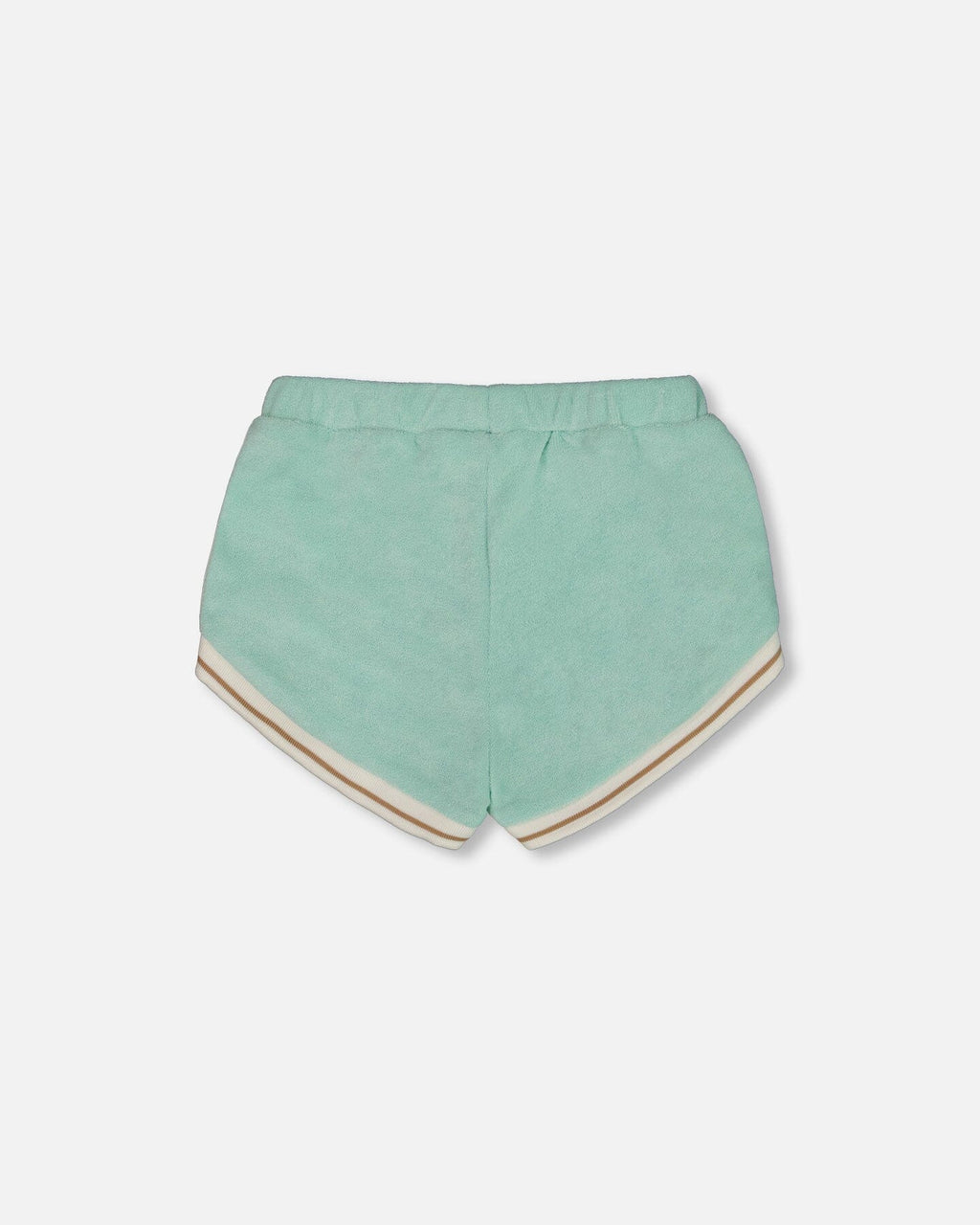 Terry Cloth Short Turquoise And Beige