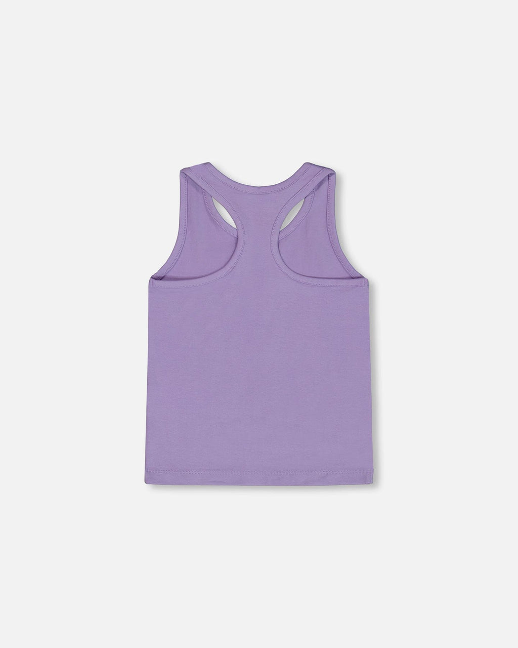 Organic Cotton Racerback Tank Top Floral Mauve