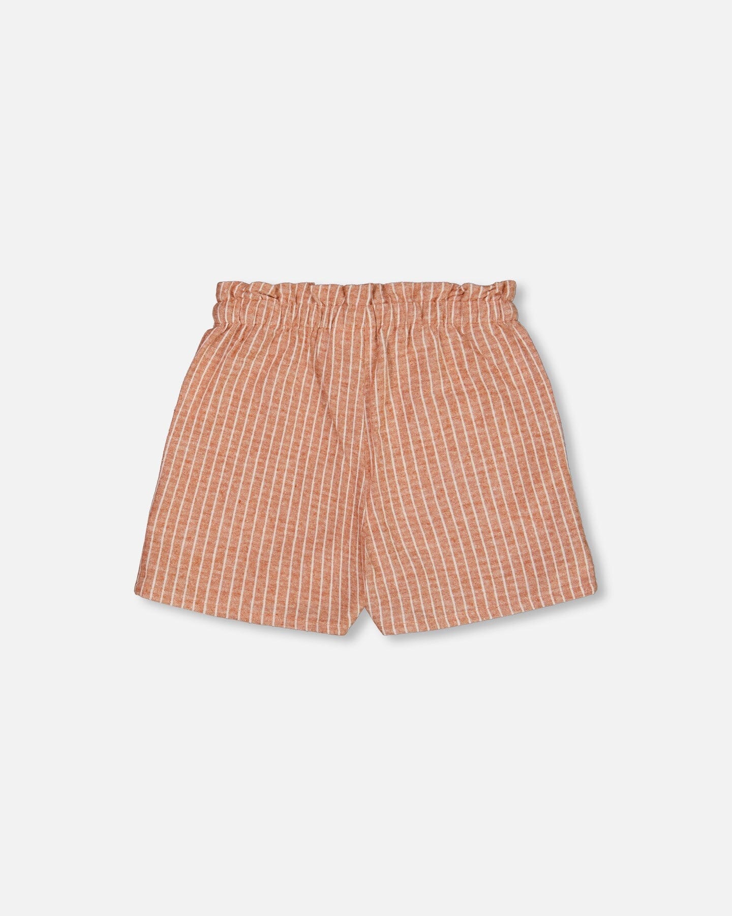 Linen Short With Pockets Old Orange Pink