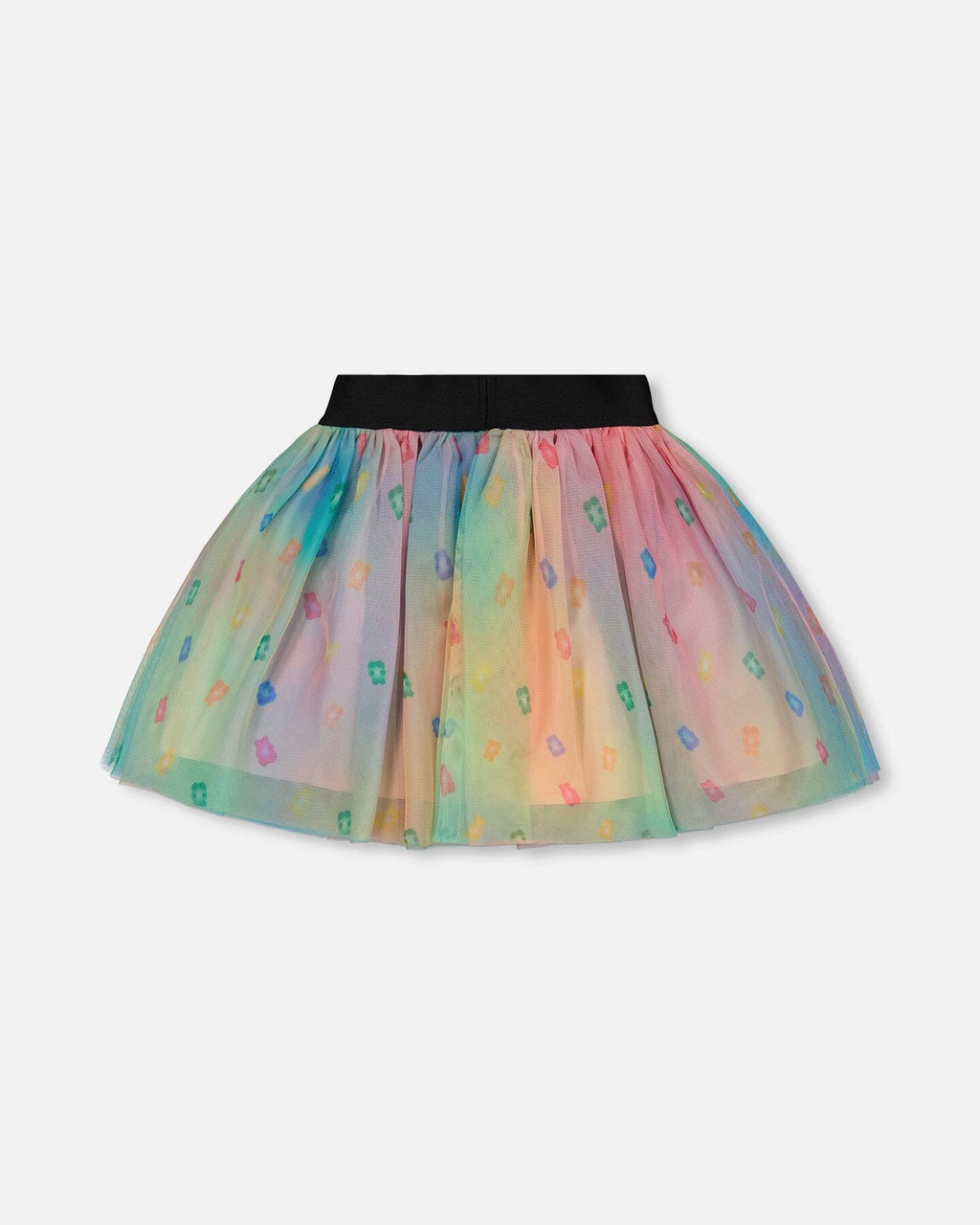 Printed Mesh Skirt Multicolored Gummies