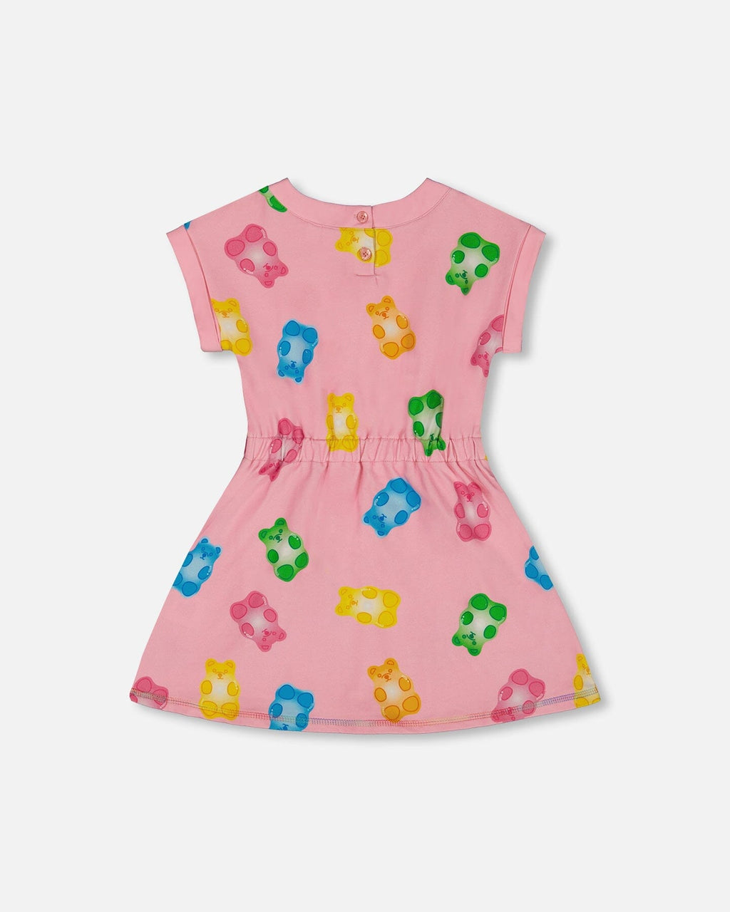 Printed French Terry Dress Pink Multicolored Gummies