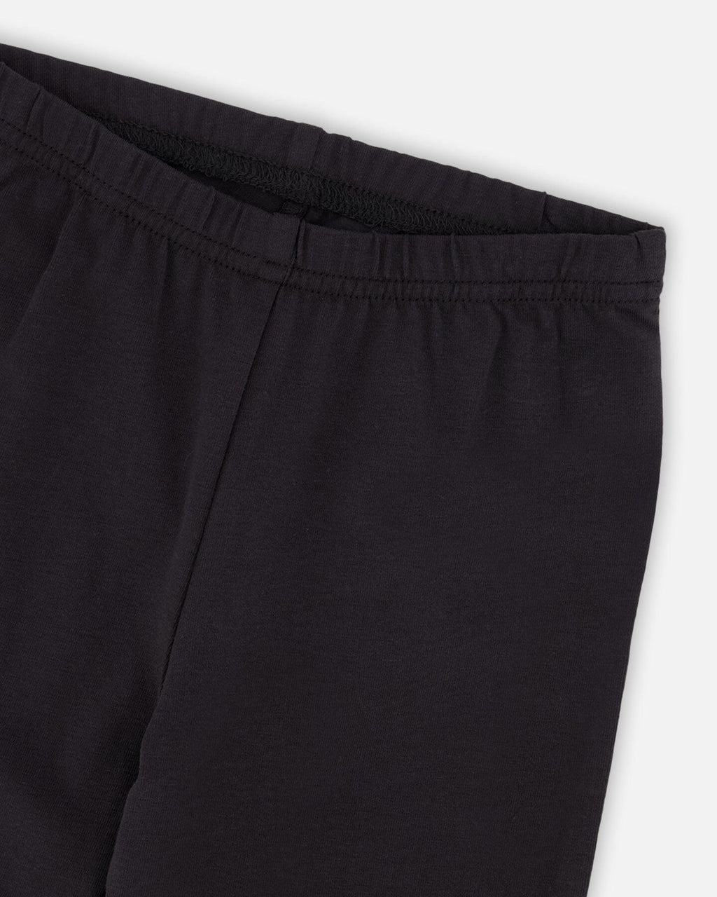 Organic Cotton Capri Legging Black And Small Flower