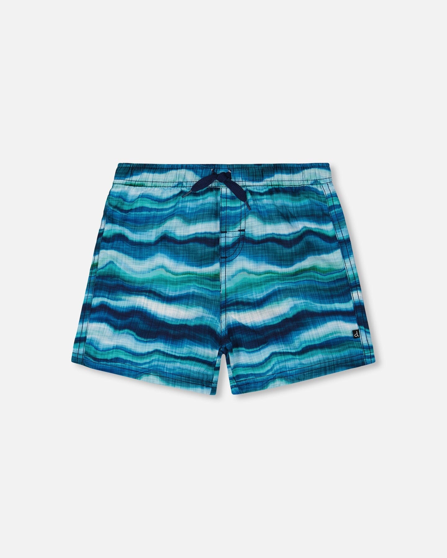 Printed Boardshorts Blue Wave And Black