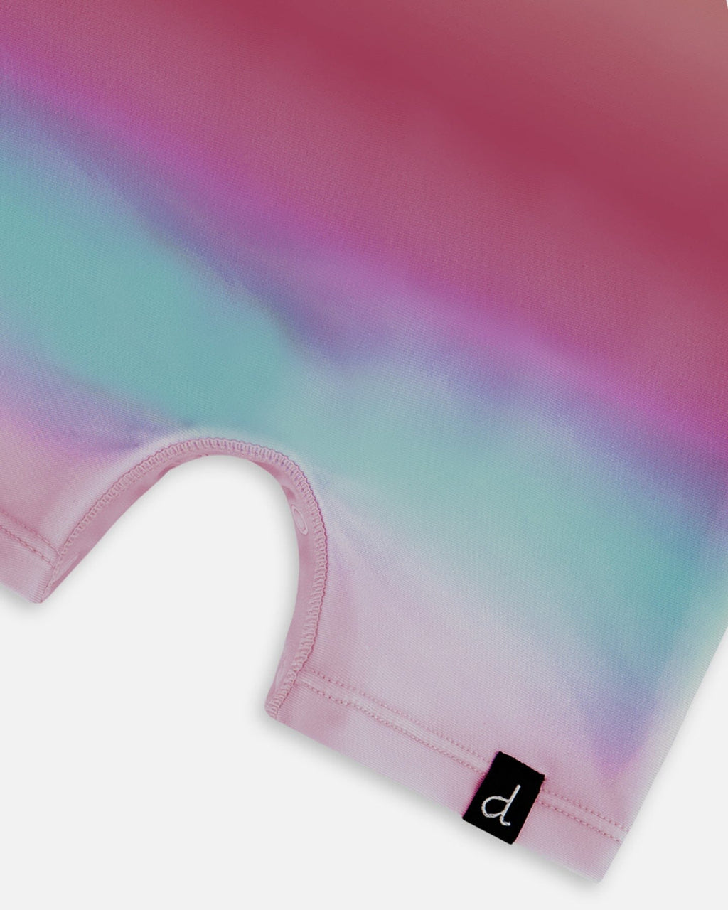 Long Sleeve One-Piece Rashguard Pink, Orange, And Turquoise