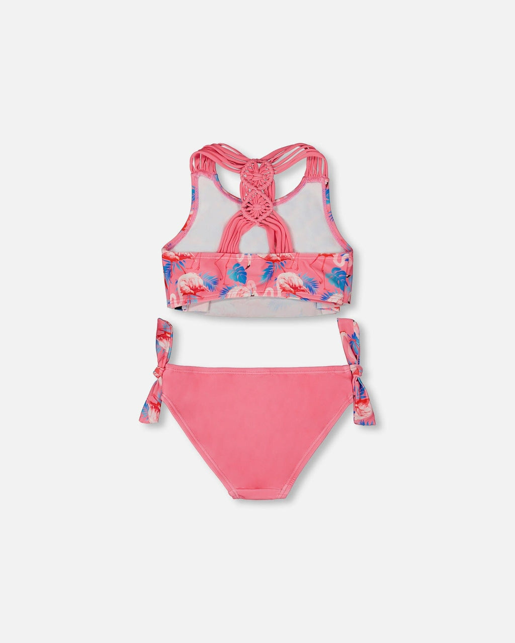 Printed Two-Piece Swimsuit Candy Pink And Pink Flamingo