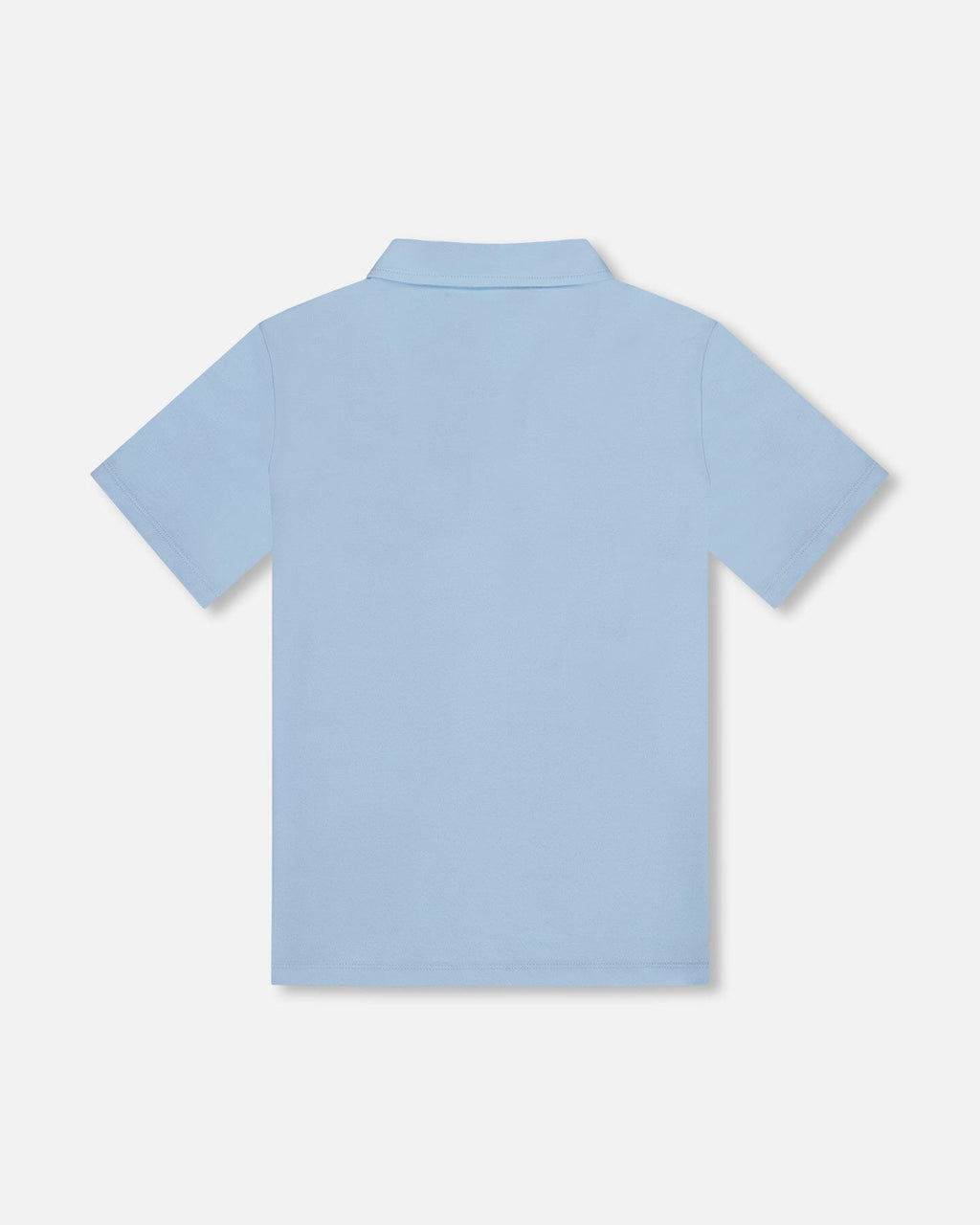 Short Sleeve Polo Shirt Pale Blue