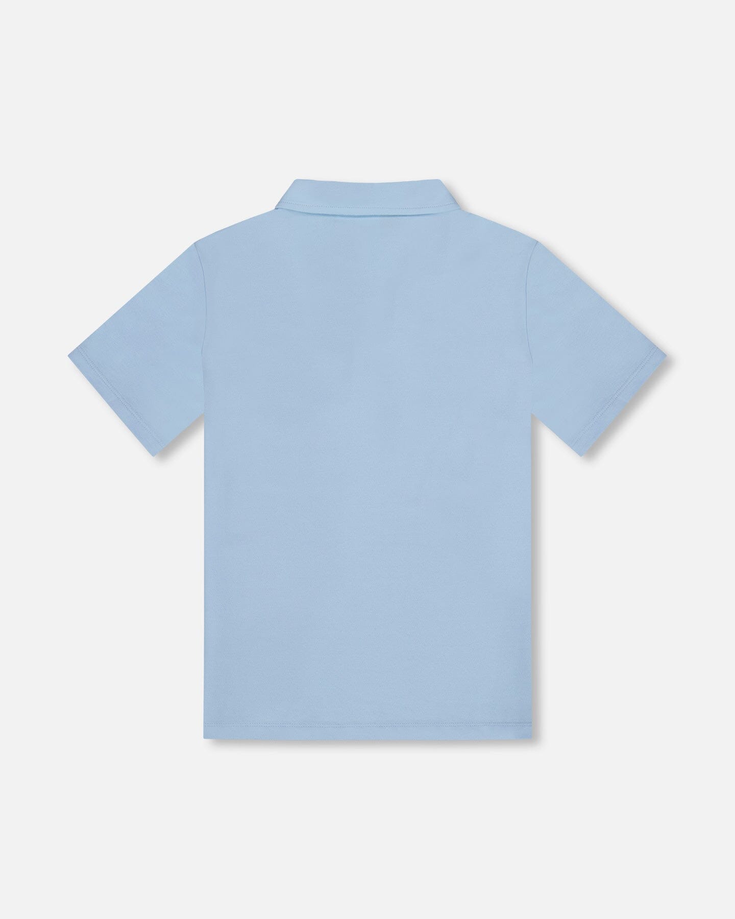 Short Sleeve Polo Shirt Pale Blue