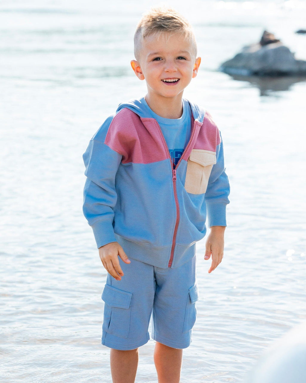 French Terry Short Pale Blue