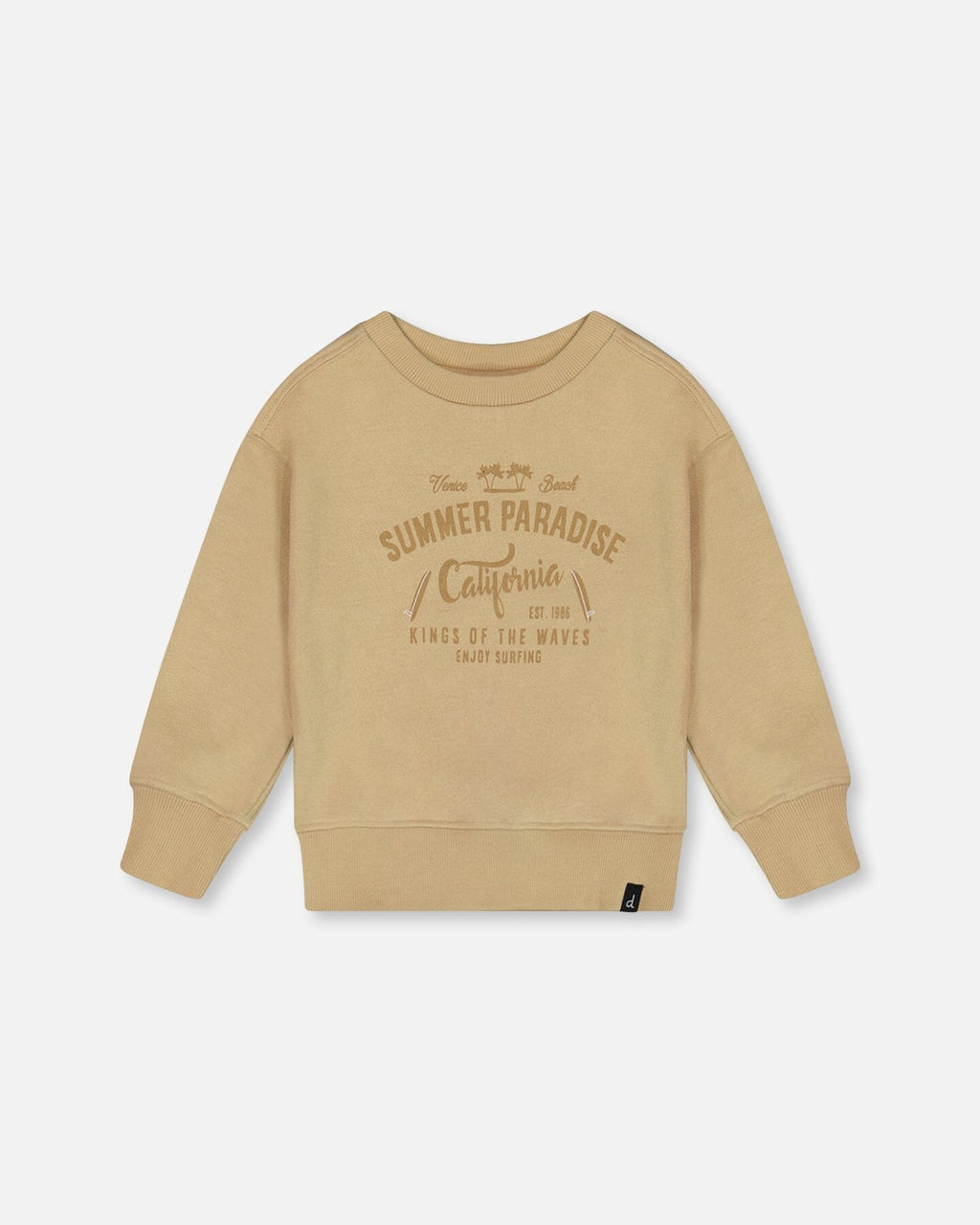 Pullover Graphic Sweatshirt Beige