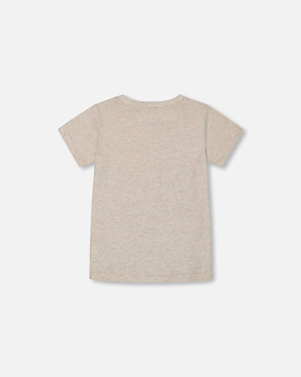 Organic Cotton Graphic Tee Light Gray Shimmer