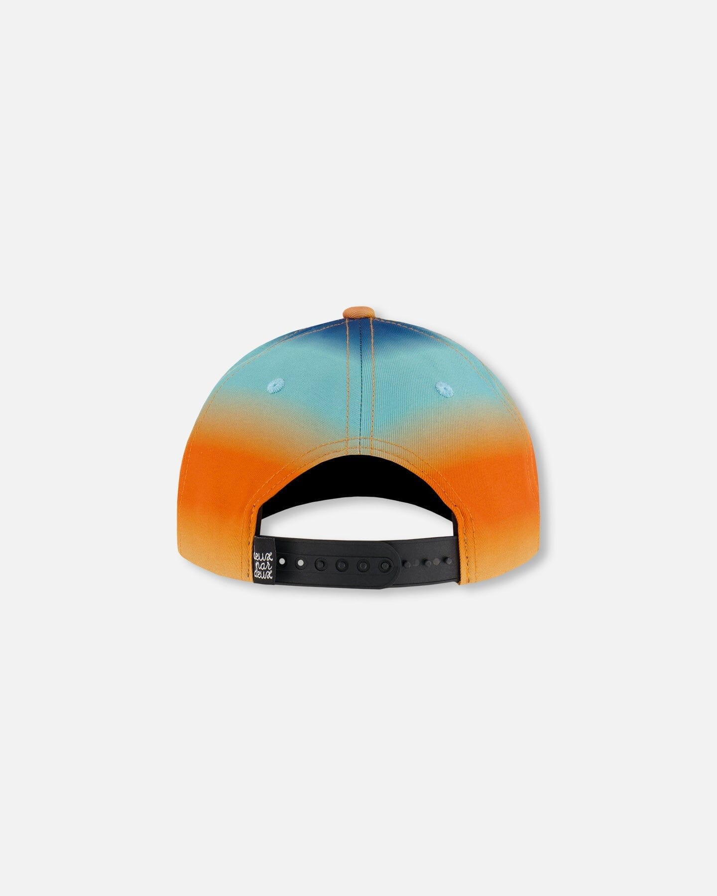 Printed Cap Navy Blue, Turquoise, And Orange