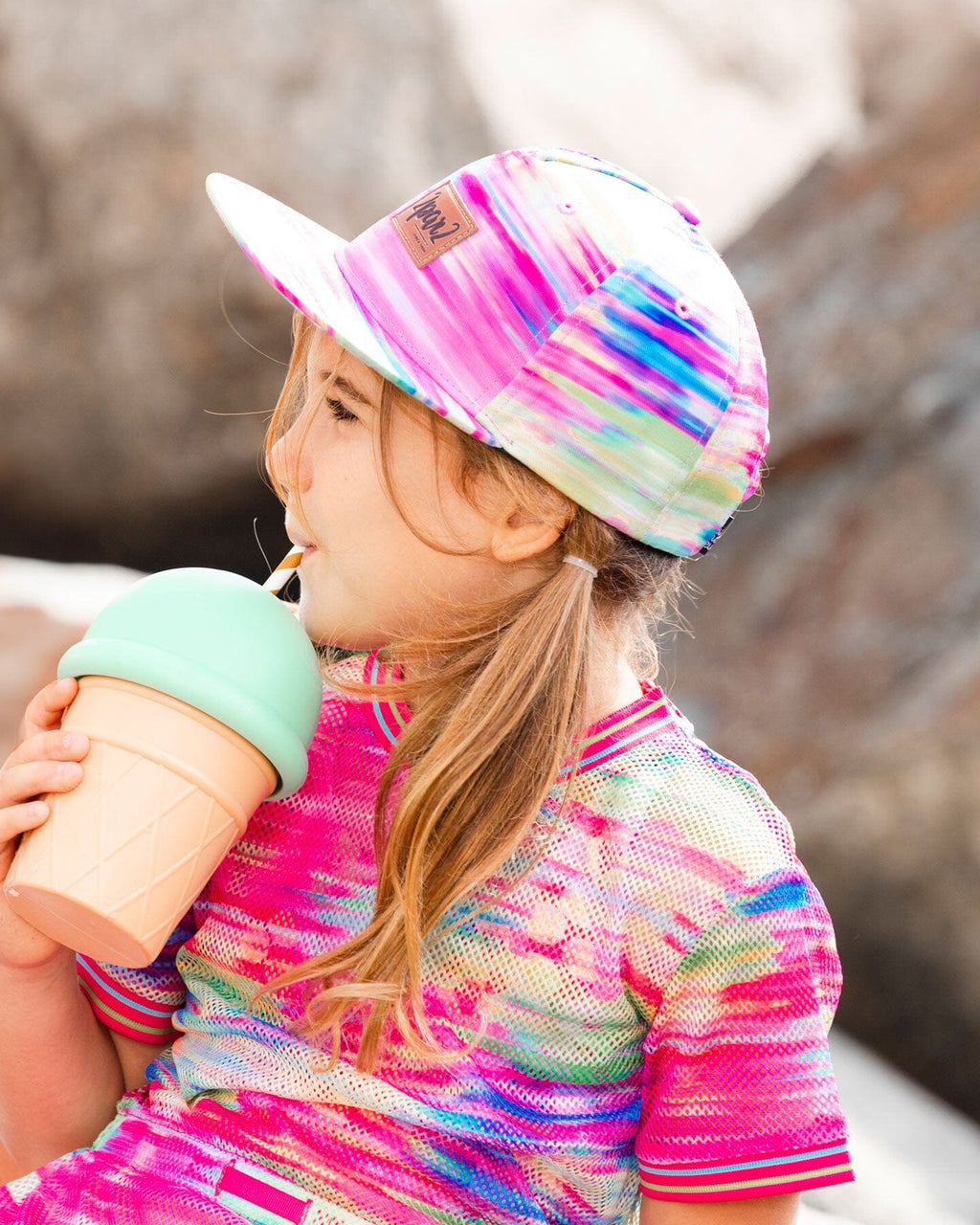 Printed Cap Multicolored