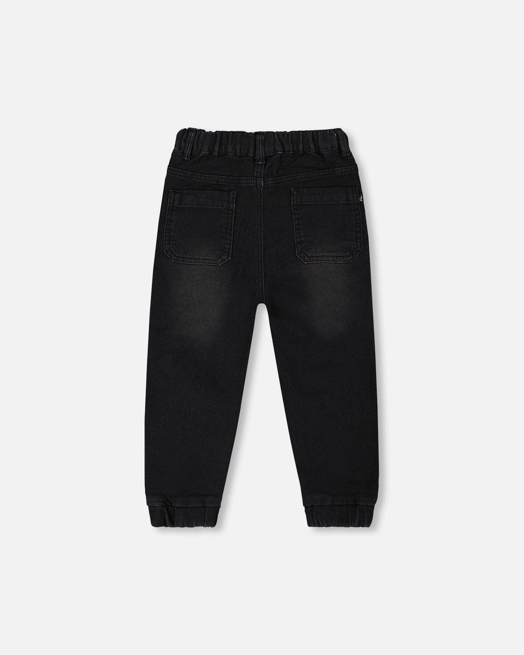 French Terry Denim Jogger Pant Black Jeans