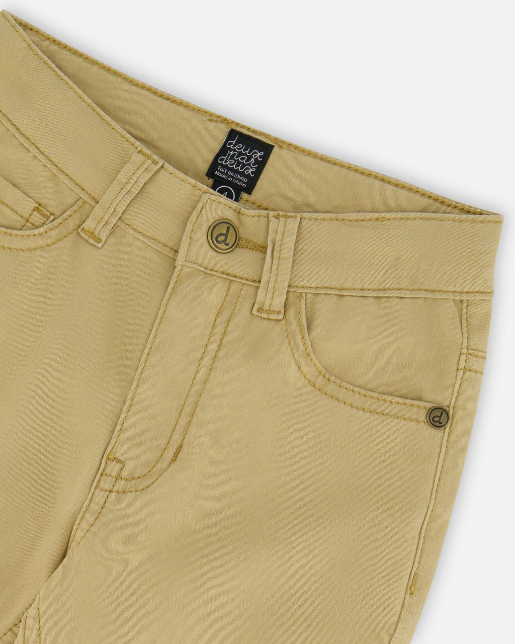 Stretch Twill Pants Light Golden Beige