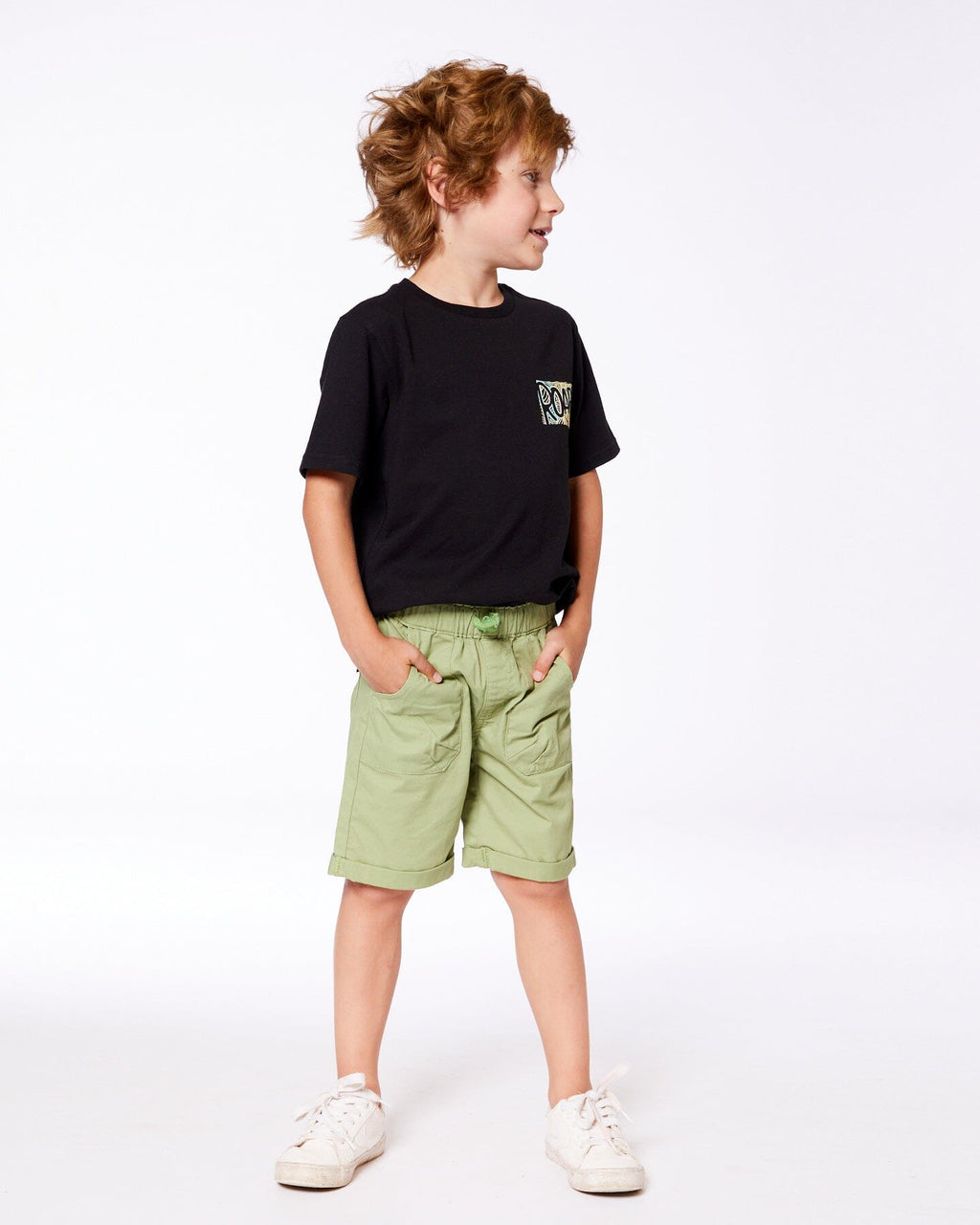 Stretch Twill Short Green