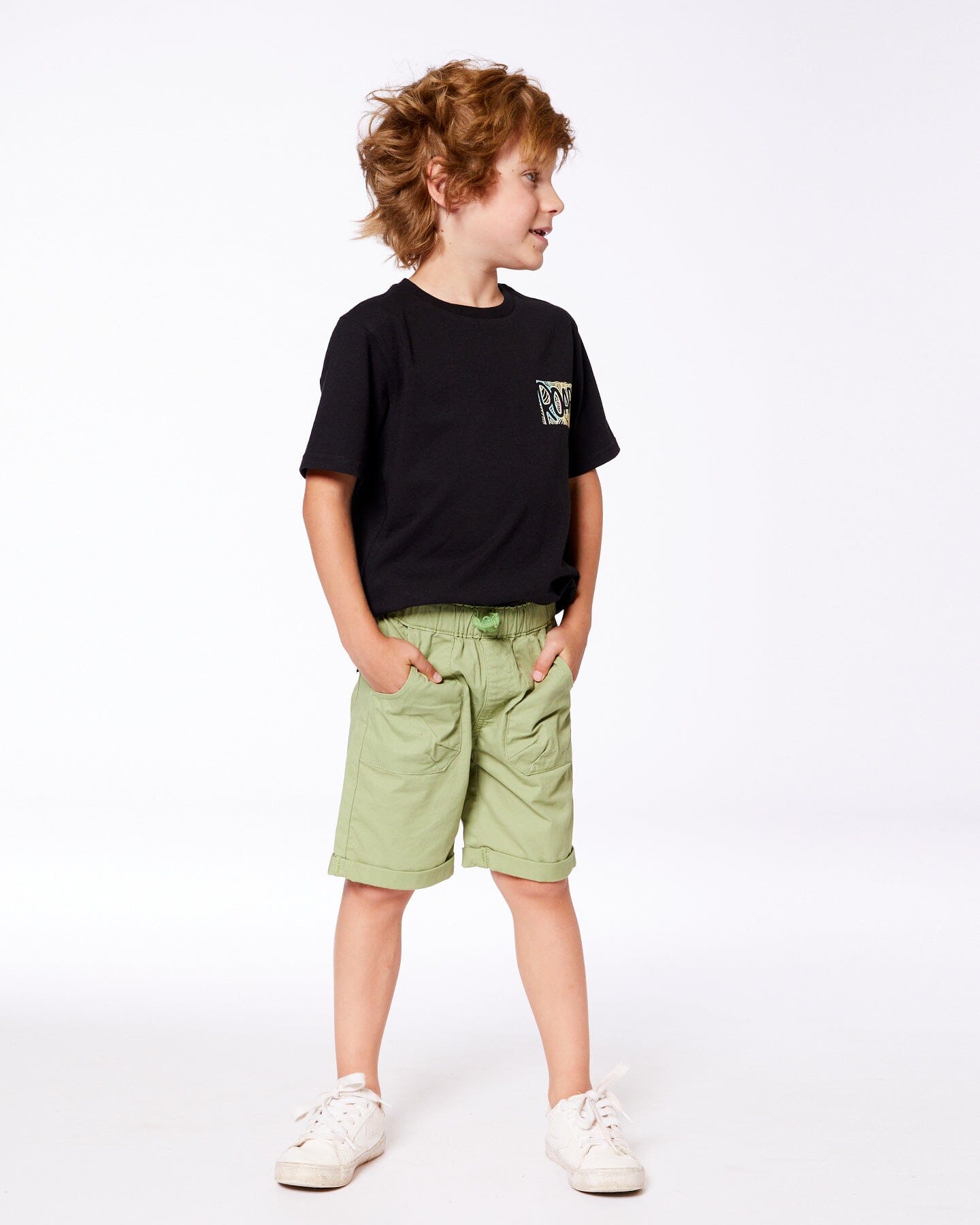 Stretch Twill Short Green