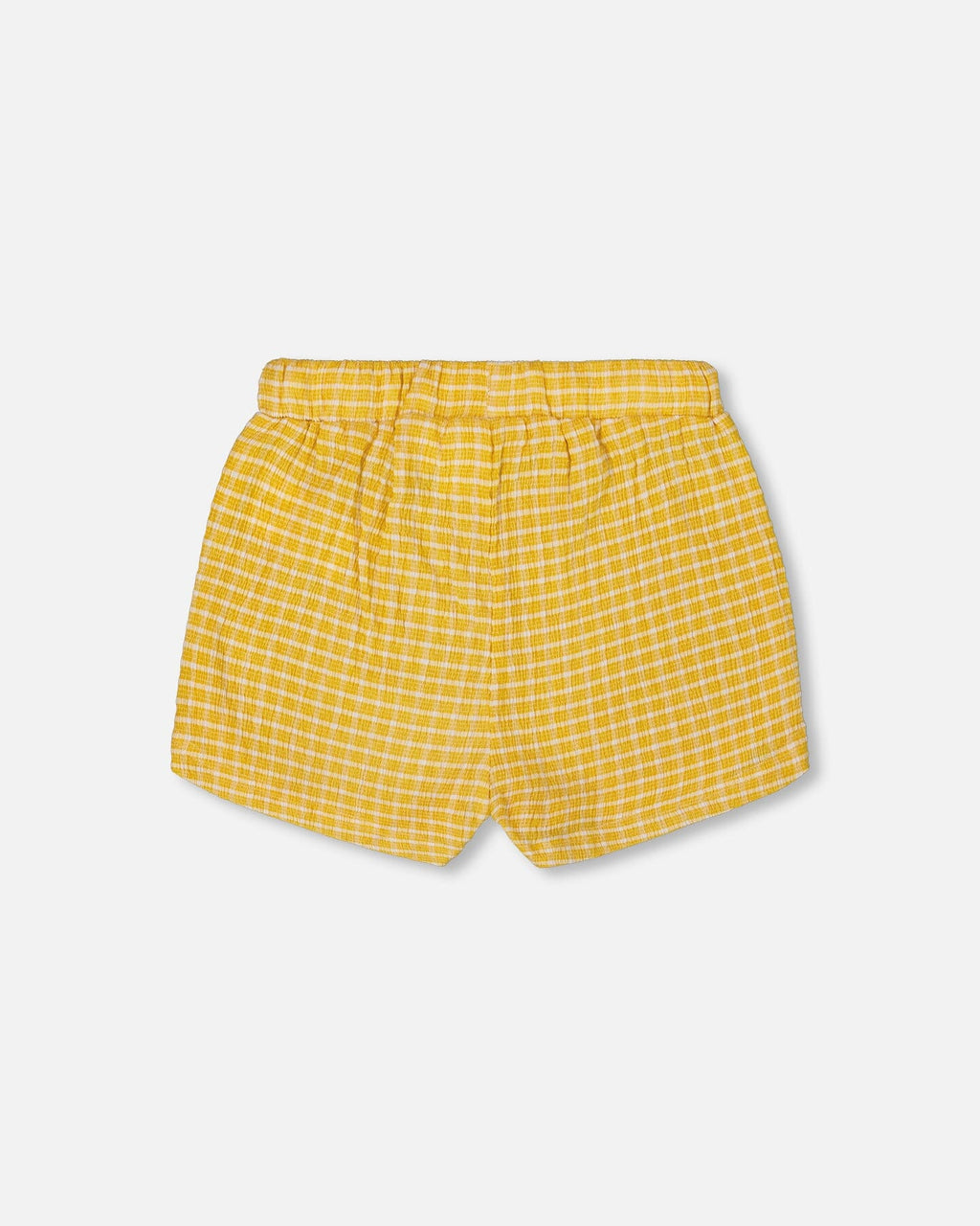 Crinkle Short Pale Yellow And White