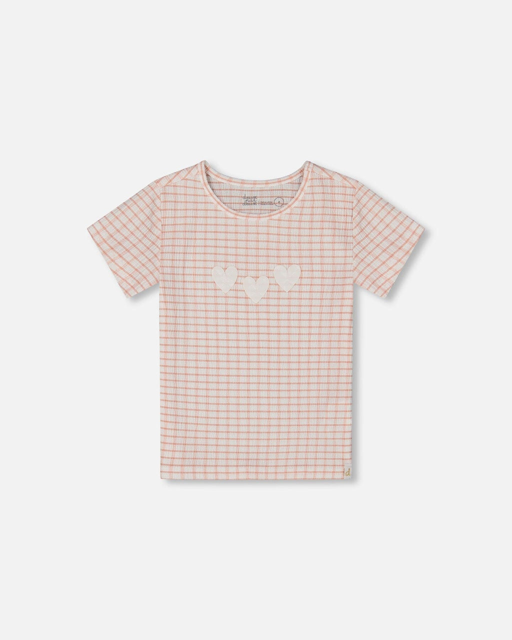 Crinkle Top With Applique Light Old Pink