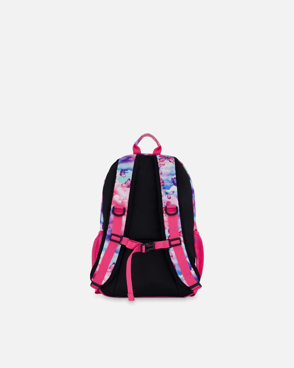 Backpack Butterflies On Multicolored And Vibrant Pink Background