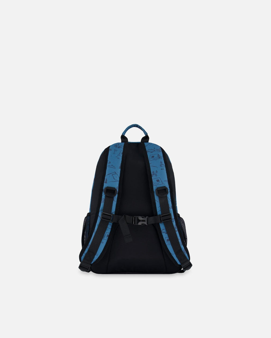 Backpack Blue Camping Print
