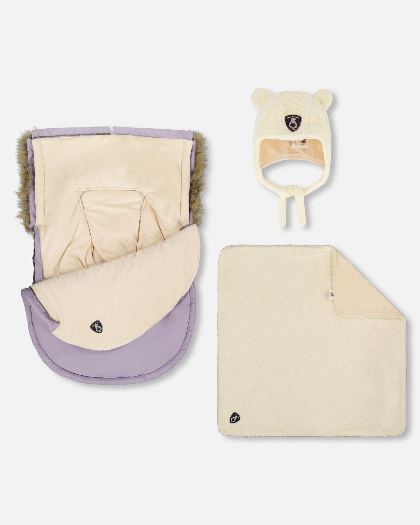 Bunting Bag Designed For Car Seat And Stroller Purple Gray