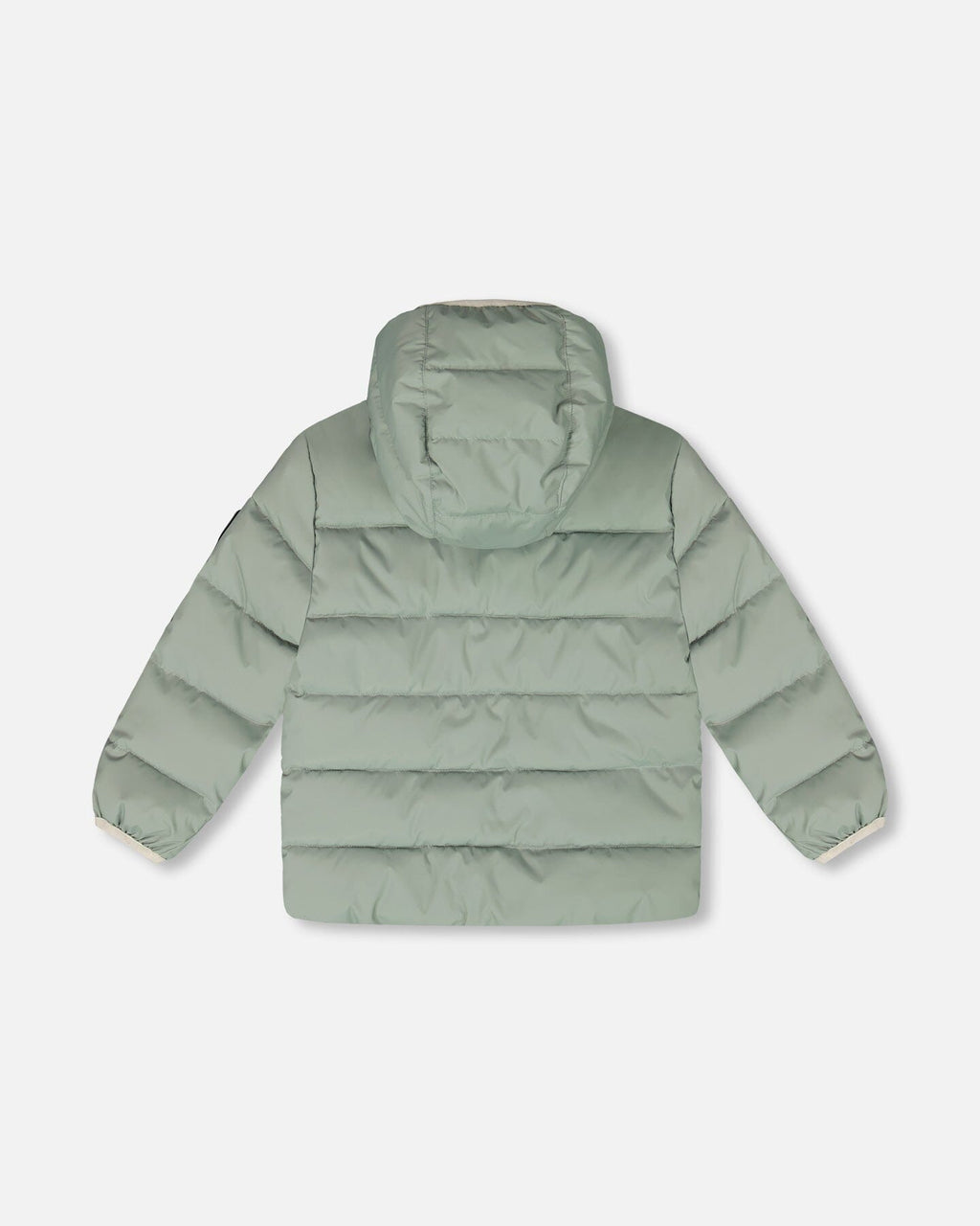 Compressible Winter Puffy Coat Designed For Car Seat Sage Green