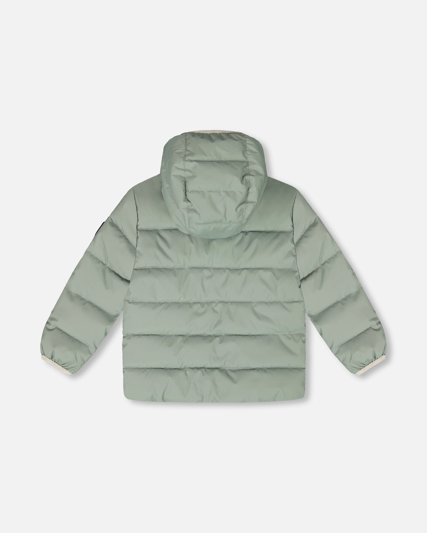 Compressible Winter Puffy Coat Designed For Car Seat Sage Green