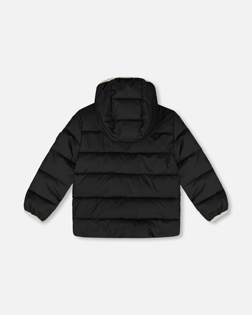 Compressible Winter Puffy Coat Designed For Car Seat Black