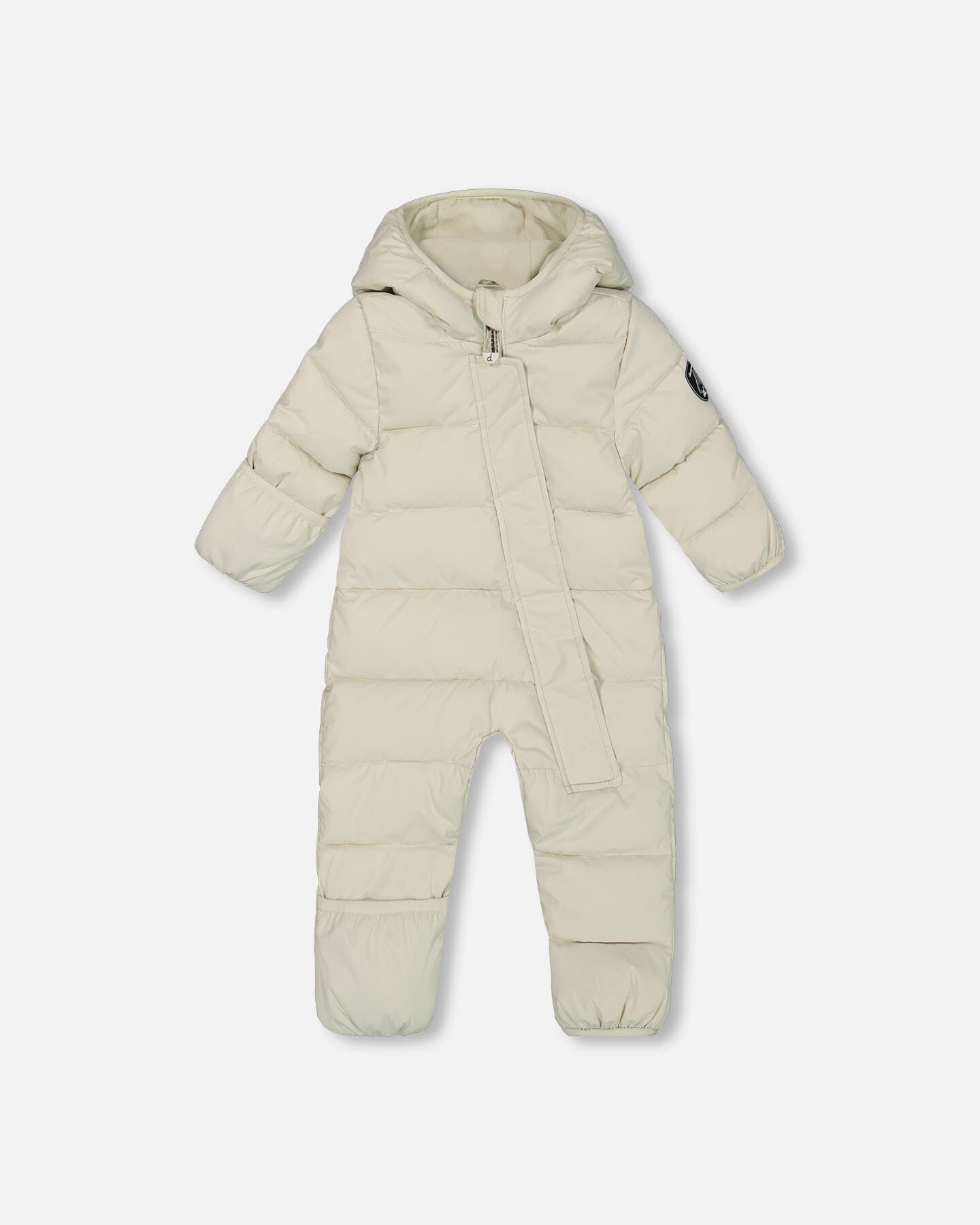 One-Piece Baby Cloud Compressible Snowsuit Designed For Car Seat Off-White