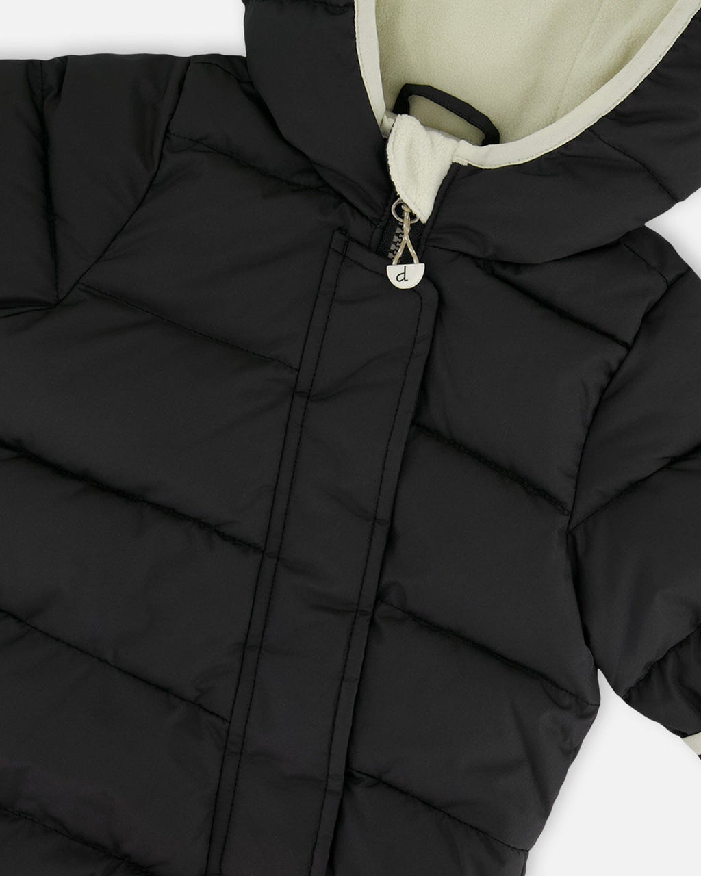 One-Piece Baby Cloud Compressible Snowsuit Designed For Car Seat Black