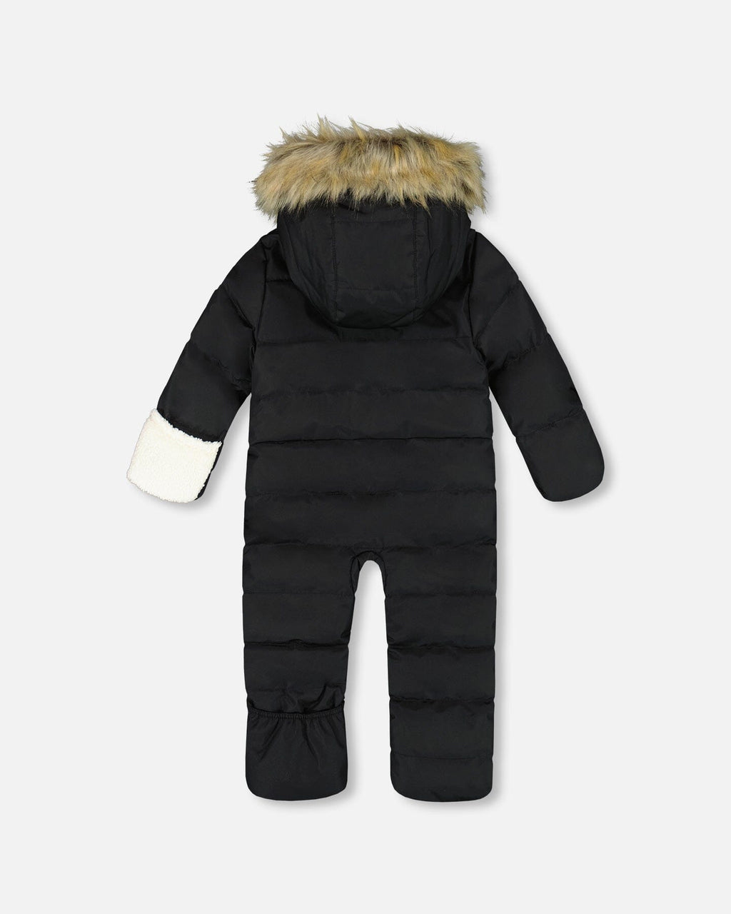 One-Piece Baby Snug Snowsuit Designed For Car Seat Black