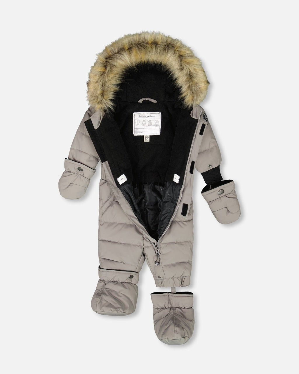 One-Piece Baby Original Puffy Snowsuit Gray
